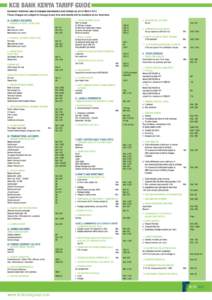 A1 KCB Kenya Tariff Guide Poster  Revised by Prodigy 21st Nov