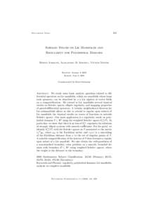 161  Documenta Math. Sobolev Spaces on Lie Manifolds and Regularity for Polyhedral Domains