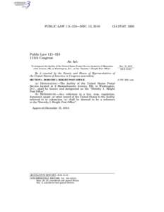 PUBLIC LAW 111–310—DEC. 15, [removed]STAT[removed]Public Law 111–310 111th Congress