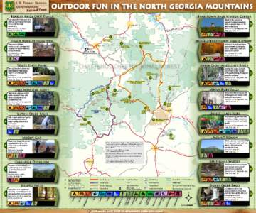 Brasstown Bald / Blairsville /  Georgia / Chattahoochee River / Blood Mountain / Anna Ruby Falls / North Georgia / Towns County /  Georgia / National Scenic Byway / Vogel State Park / Geography of Georgia / Georgia / Chattahoochee-Oconee National Forest