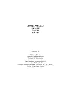 Geography of the United States / State of Franklin / Diaries / Great Smoky Mountains National Park / Adams / Great Smoky Mountains / Old growth forests / Tennessee / Southern United States