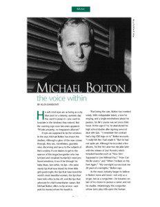 MUSIC  MICHAEL BOLTON