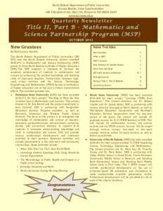 Page 1  North Dakota Department of Public Instruction Kirsten Baesler, State Superintendent 600 E Boulevard Ave, Dept 201, Bismarck, ND[removed]www.dpi.state.nd.us