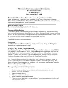 American Association of State Colleges and Universities / North Central Association of Colleges and Schools / Association of Public and Land-Grant Universities / Chancellor / University governance / Minnesota State University Student Association / State University of New York / South Central College / Enterprise risk management / Academia / Education / Minnesota