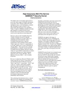 High Assurance MLS File Service