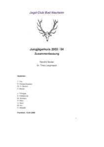 Jagd-Club Bad Nauheim  Jungjägerkurs[removed]