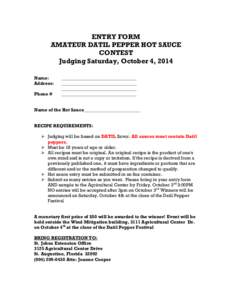 Microsoft Word - Amateur Entry Form.doc