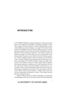 Odozor-00intro_Layout:04 PM Page 1  INTRODUCTION In 1976 Walbert Bühlmann, Capuchin missionary to Tanzania and for many years professor of missiology in Freiburg, published a book,