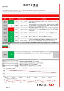 每日外汇焦点 [removed] 重要风险通知  •投资决定是由阁下自行做出的，但阁下不应投资在该产品，除非中介人在销售该产品时已向阁下解释经考虑阁下的财务情况及投