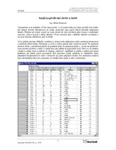 STUDIE  Analýza přežívání čertic a čertů Ing. Milan Němeček Vzpomeňme si na pohádku s Čerty nejsou žerty. V ní Lucifer (dále jen Lůca) pověřil čerta Janka, aby přinesl Dorotu Máchalovou do pekla, p