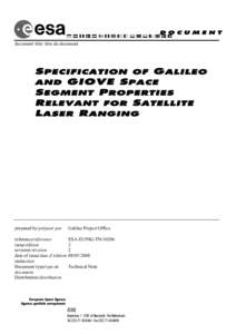 Galileo LRR specification