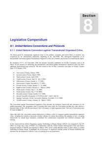 8  Section Legislative Compendium 8.1. United Nations Conventions and Protocols