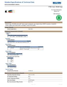 Detailed Specifications & Technical Data METRIC MEASUREMENT VERSION 7710A Coax - RG-6/U Type For more Information please call