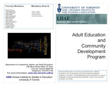 Shahrzad Mojab / Year of birth missing / Ontario Institute for Studies in Education