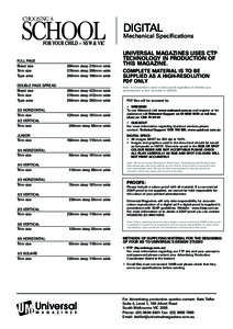 DIGITAL  Mechanical Specifications FOR YOUR CHILD -- NSW & VIC FULL PAGE Bleed size