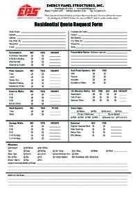 Energy Panel Structures, Inc.  SUBMIT Graettinger, IA 51342 • www.epsbuildings.com Phone: [removed]