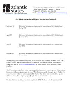 Atlantic	States	Rural	Water	&	Wastewater	Association 11	High	Street,	Suite	204	|	Suffield,	CT	06078	 Tel:		|	Fax:		 Email:		|	Website:	www.asrwwa.org