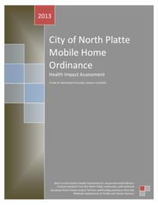 City of North Platte Mobile Home Ordinance