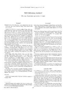 American Mineralogist, Volume 66, pages[removed], 1981  NEW MINERAL NAMES*