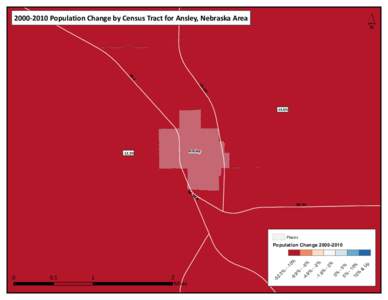 ´  [removed]Population Change by Census Tract for Ansley, Nebraska Area NE 2