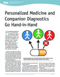 Consumer Health Information www.fda.gov/consumer Personalized Medicine and Companion Diagnostics Go Hand-in-Hand