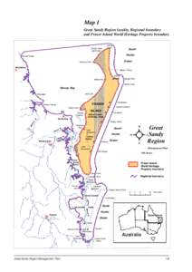 Sunshine Coast /  Queensland / Shire of Noosa / North Shore /  Queensland / Inskip Point / Fraser Island / Lake Cootharaba / Cooroibah /  Queensland / Boreen Point /  Queensland / Sandy Cape / Geography of Queensland / Geography of Australia / States and territories of Australia