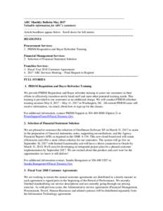 ARC Customer Conference Scheduled for May 20, 2008