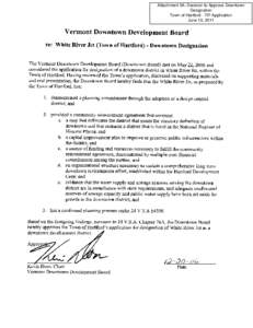 Attachment 5A: Decision to Approve Downtown Designation Town of Hartford - TIF Application June 10, 2011  