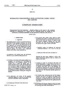 Communication from the Commission — Detailed guidance on the request to the competent authorities for authorisation of a clinical trial on a medicinal product for human use, the notification of substantial amendments a