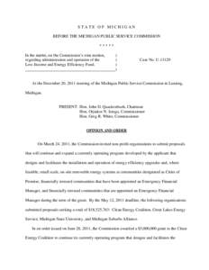 Energy economics / Upper Peninsula Power Company / Integrys Energy Group / Michigan Public Service Commission / DTE Energy / Utility cooperative / Wisconsin Energy Corporation / Sustainable energy / Energy industry / Energy in the United States / Energy / Public utilities