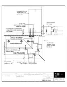 VERTICAL STEEL STUD FRAMING, MIN. 16 GA. (NOT BY NBK) CLADDING ZONE PER DESIGN