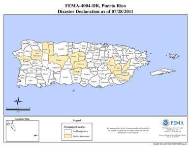 FEMA-4004-DR, Puerto Rico Disaster Declaration as of[removed]Quebradillas Isabela
