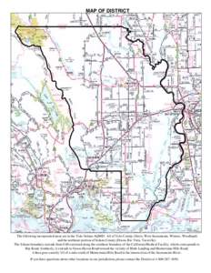 MAP OF DISTRICT  The following incorporated areas are in the Yolo-Solano AQMD: All of Yolo County (Davis, West Sacramento, Winters, Woodland) and the northeast portion of Solano County (Dixon, Rio Vista, Vacaville). The 