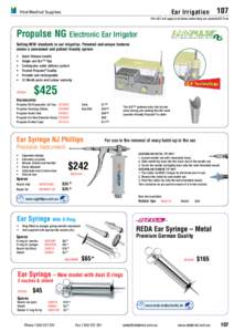 Ear Irrigation  Vital Medical Supplies 107