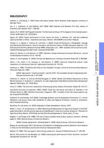 Bibliography Acheson, K. and Maule, C[removed]Much Ado about Culture; North American Trade Disputes, University of Michigan Press. Acs, Z. J., Audretsch, D. and Feldman, M.P[removed]) ‘R&D Spillovers and Recipient Firm S