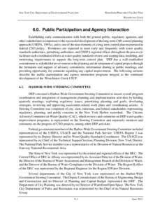 New York City Department of Environmental Protection  Waterbody/Watershed Facility Plan Westchester CreekPublic Participation and Agency Interaction