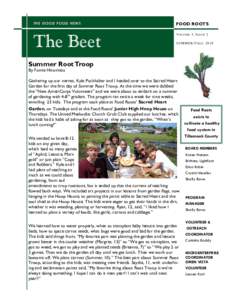 TH E GOOD FOOD NEWS  FOOD ROOTS The Beet
