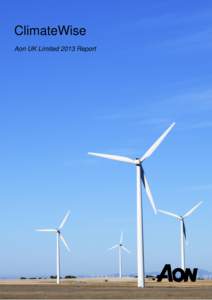 ClimateWise Aon UK Limited 2013 Report Table of Contents Introduction
