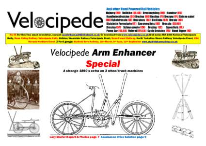 Velocipede / Draisine / Handcar / Bicycle / Differential / Axle / Crank / Freewheel / Transport / Mechanical engineering / Land transport