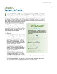 TRADE FINANCE GUIDE  Chapter 3 Letters of Credit  7