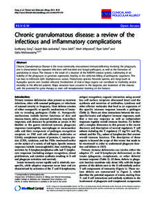 Song et al. Clinical and Molecular Allergy 2011, 9:10 http://www.clinicalmolecularallergy.com/contentCMA  REVIEW