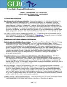 Environment of the United States / Environment / Eastern Canada / Council of Great Lakes Governors / Clinton River / Wetland / United States Environmental Protection Agency / Lake Erie / Lake / Water / Great Lakes / Geography of Michigan