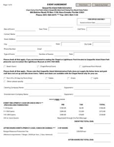 EVENT AGREEMENT  Page 1 of 4 Print Form