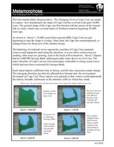 Eastham /  Massachusetts / Cape Cod / Geology of Massachusetts / New England / Gadidae / Cape Cod National Seashore / Cod / Provincetown /  Massachusetts / Georges Bank / Geography of Massachusetts / Massachusetts / Fish