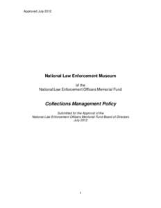 2012  Collections Management Policy FINAL[removed]