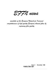 EFFNnews  Issue 4, November 1998 EFFN news newsletter of the European Network for Increased