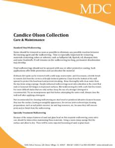 Microsoft Word - Candice Olson Care & Maintenance.doc