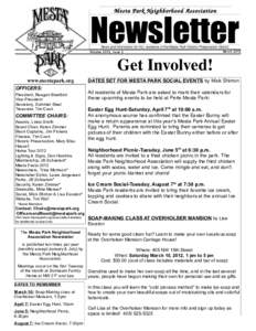 Mesta Park Neighborhood Association  Newsletter News and information for ALL residents of the Mesta Park Historic Preservation District March 2012