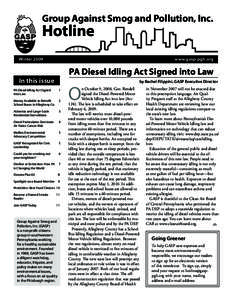 Smog / Pollutants / Pollution in the United States / Diesel exhaust / Air quality law / Donora Smog Museum / Asbestos / Clean Air Act / National Emissions Standards for Hazardous Air Pollutants / Pollution / Air pollution / Atmosphere