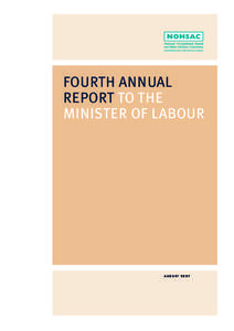 FOURTH ANNUAL REPORT TO THE MINISTER OF LABOUR AUGUST 2007